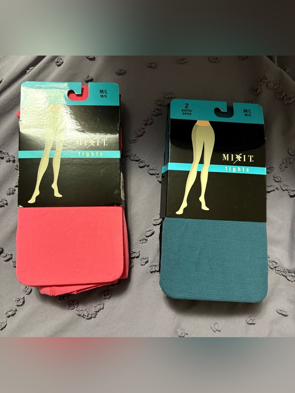 2 packs of mix it tights